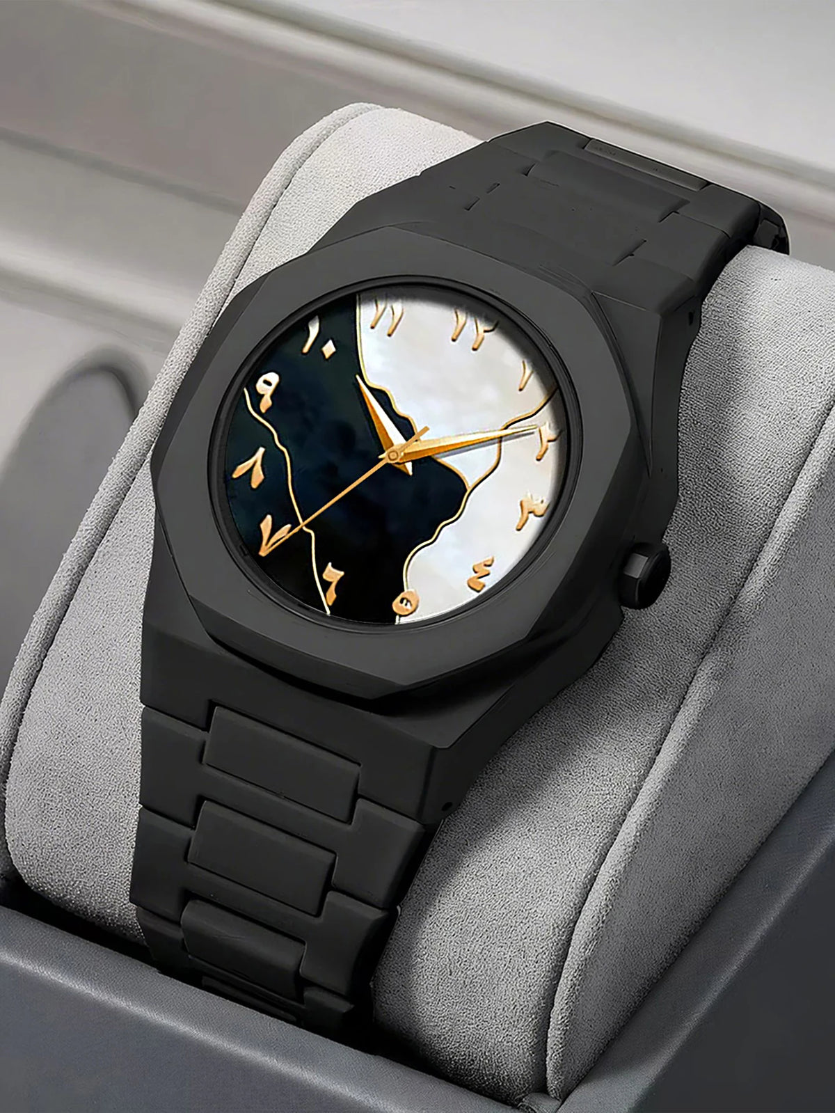 Set de Reloj + Pulsera + Collar + Anillo para Hombre