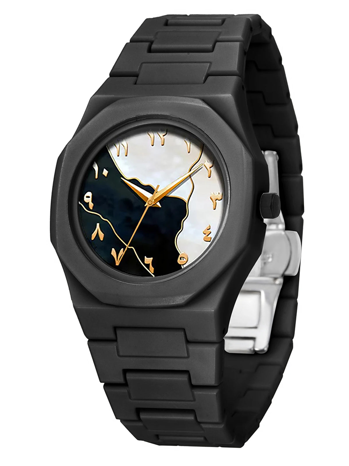Set de Reloj + Pulsera + Collar + Anillo para Hombre