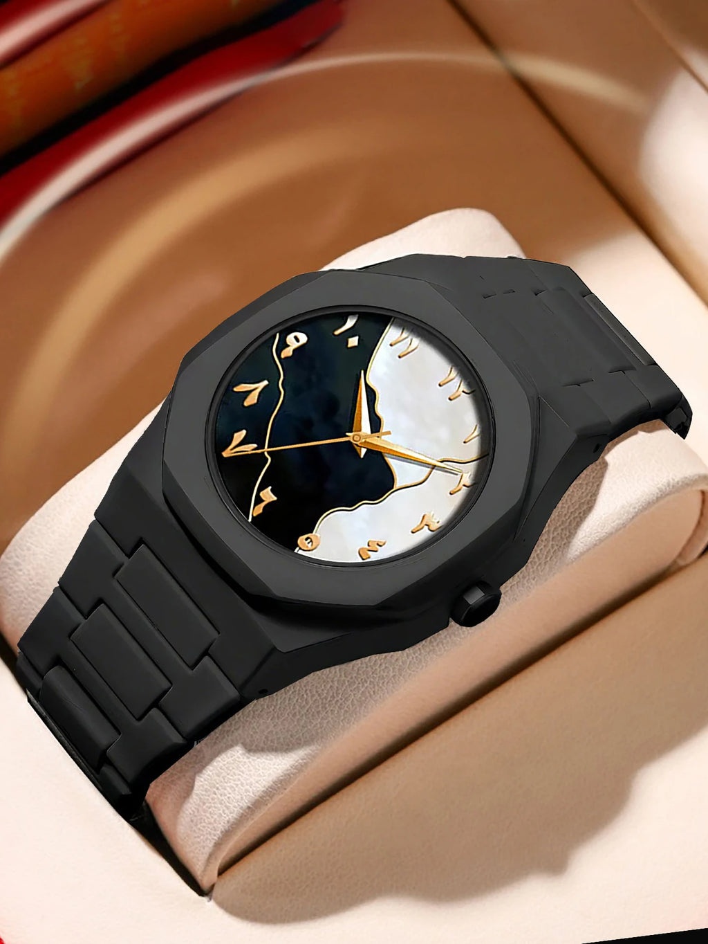 Set de Reloj + Pulsera + Collar + Anillo para Hombre