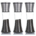 Molinillo de pimienta de 180/200ML, botella de especias de vidrio de acero inoxidable, molinillo de sal y pimienta, molinillo de especias Manual, utensilios de cocina para el hogar